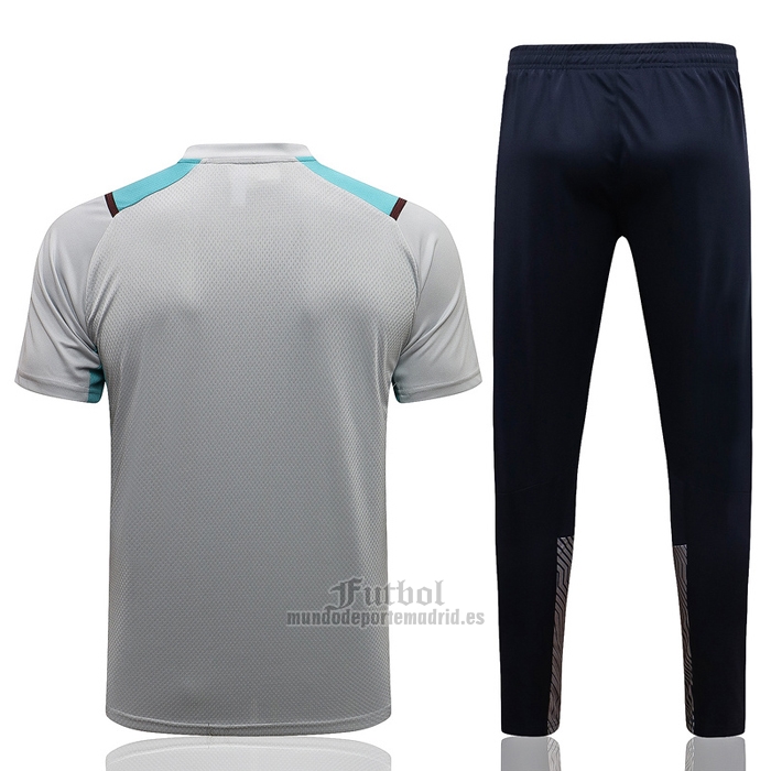 Chandal del Manchester City Manga Corta 2021-2022 Gris